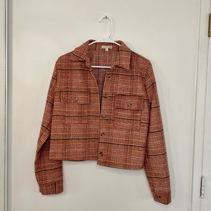Orange & Black Plaid Jacket